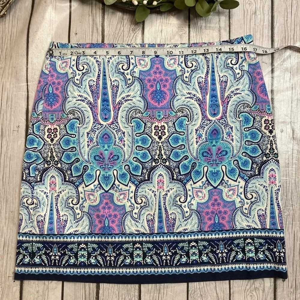 Talbots Paisley Print Skirt